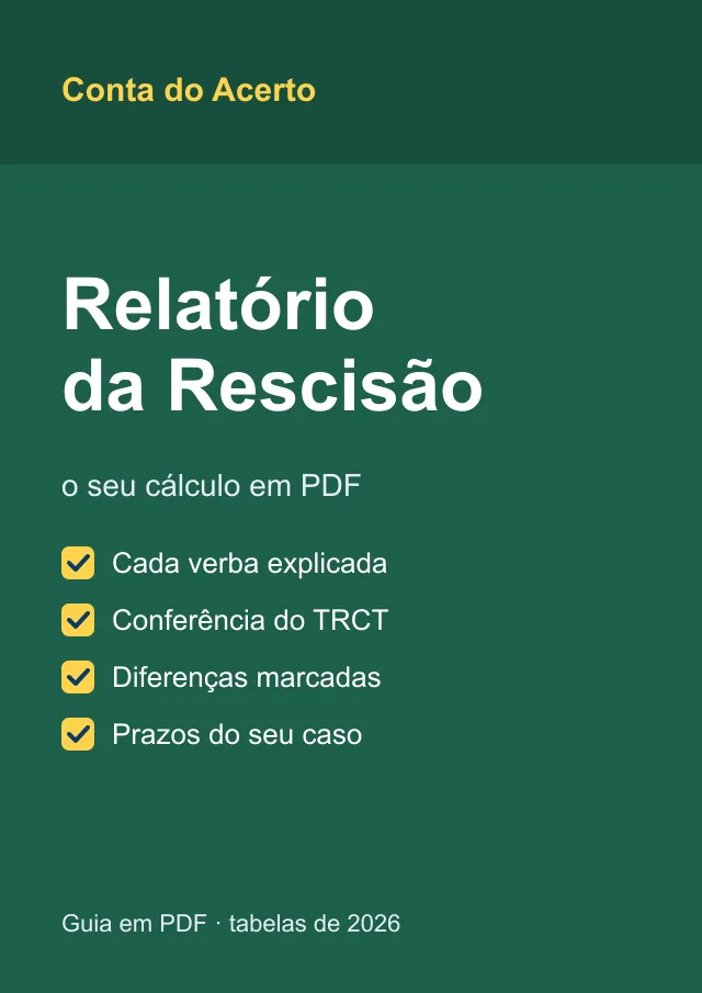 Capa: Relatório da Rescisão em PDF